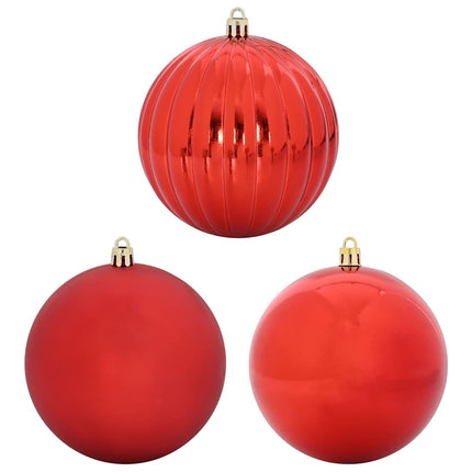 Ensemble de Boules de Noël 9 pcs Rouge XL