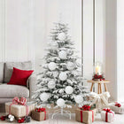 Ensemble de Boules de Noël 9 pcs Blanc XL