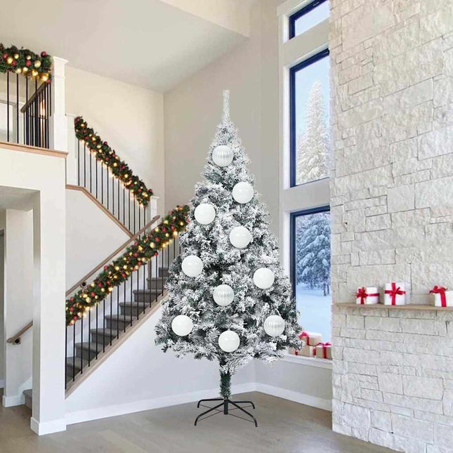 Ensemble de Boules de Noël 3 pcs Blanc XXL