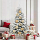 Ensemble de Boules de Noël 9 pcs Doré XL