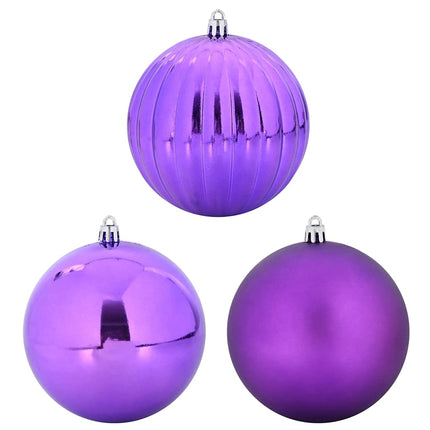 Ensemble de Boules de Noël 9 pcs Lilas XL