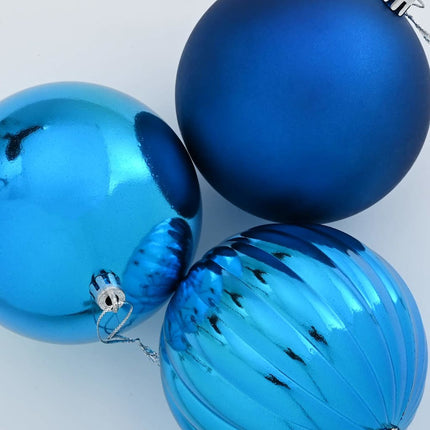 Ensemble de Boules de Noël 4 pcs Bleu XXL