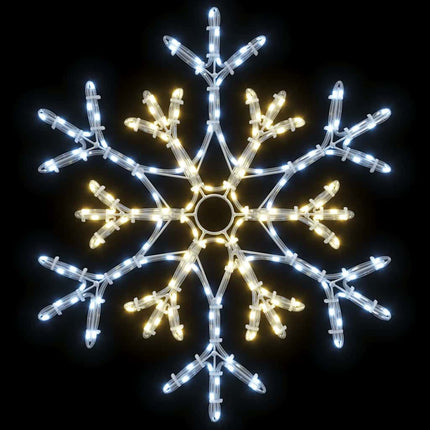 Flocon de Noël avec 180 LED Blanc chaud 56 x 49 x 0,7 cm PVC
