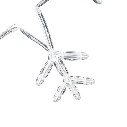 Flocon de Noël avec 252 LED Blanc chaud 45 x 38 cm PVC