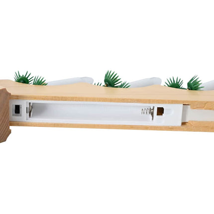 Pont de bougie de Noël Marron 39.5 x 5 x 29 cm Pin massif