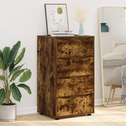 Armoires de rangement 2 pcs Chêne fumé 60 x 48 x 105 cm