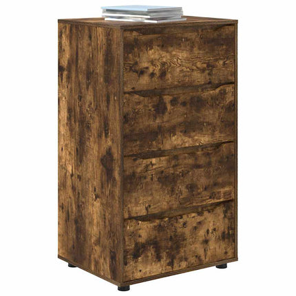 Armoires de rangement 2 pcs Chêne fumé 60 x 48 x 105 cm