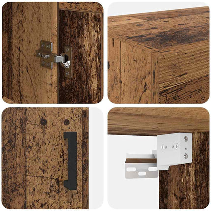 Armoires murales 2 pcs Bois Ancien 69,5 x 34 x 90 cm