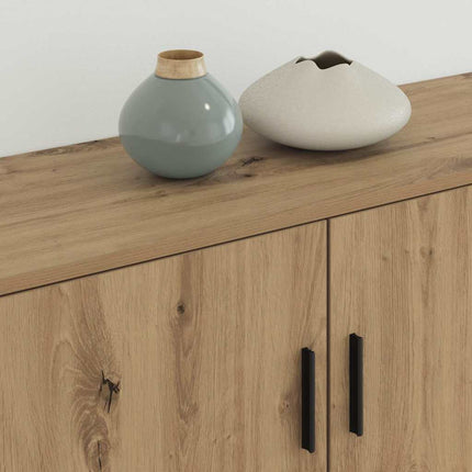 Ensemble de meuble TV mural Montage mural 2 pcs Chêne artisanal