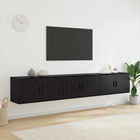 Ensemble de meuble TV mural 3 pcs Chêne noir 80 x 34,5 x 40 cm