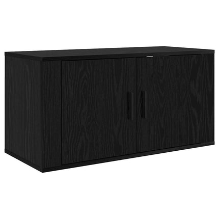 Ensemble de meuble TV mural 2 pcs Chêne noir 80 x 34,5 x 40 cm