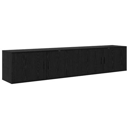 Ensemble de meuble TV mural 2 pcs Chêne noir 100 x 34,5 x 40 cm