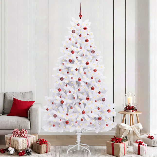 Sapin de Noël Artificiel à Branches Articulées Blanc 240 cm