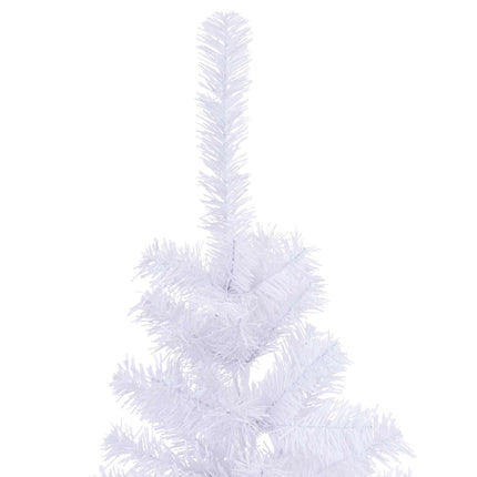 Sapin de Noël artificiel avec 150 LED Blanc 150 cm PVC et Acier