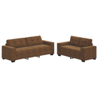 Canapé 2 pcs Marron 221 x 78 x 80 cm Faux cuir