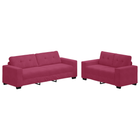 Ensemble de Canapés 2 pcs Rouge bordeaux 221 x 78 x 80 cm
